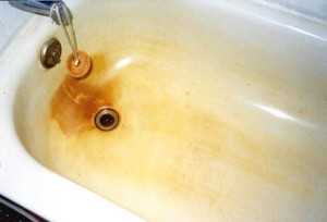 Как очистить ванну от желтого налета
