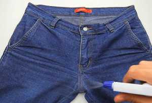 Узкие джинсы как растянуть